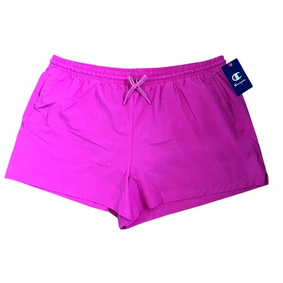 Champion Womens Pink Magenta Athletic Shorts Elastic Waist Drawstring 2XL NWT - Picture 2 of 9